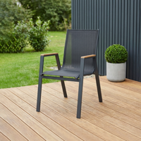 Стул садовый Garden Story Almi Dinner GS063 56x63x90 см сталь серый