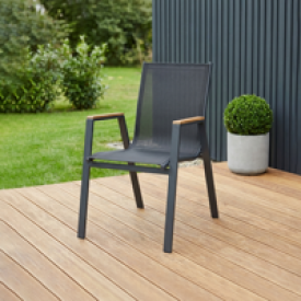 Стул садовый Garden Story Almi Dinner GS063 56x63x90 см сталь серый