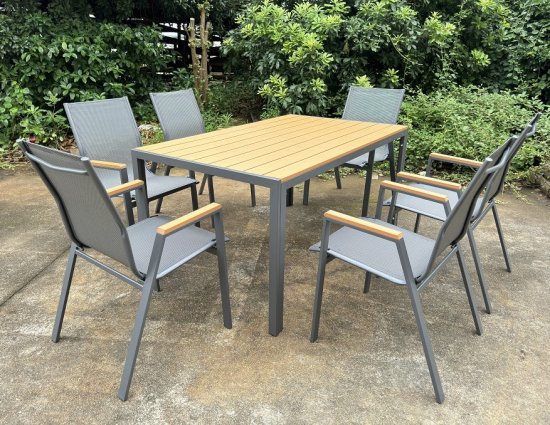 Стул садовый Garden Story Almi Dinner GS063 56x63x90 см сталь серый