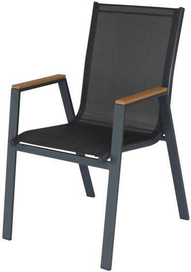 Стул садовый Garden Story Almi Dinner GS063 56x63x90 см сталь серый