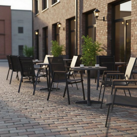 Стул садовый Garden Story Almi Dinner GS063 56x63x90 см сталь серый