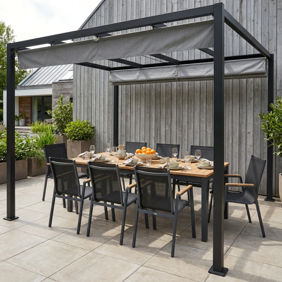 Стул садовый Garden Story Almi Dinner GS063 56x63x90 см сталь серый