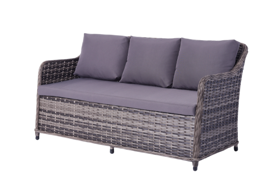 Набор садовой мебели для обеда Stavr искусственный ротанг серый