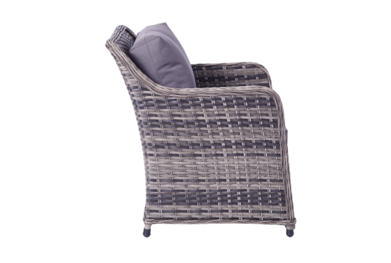 Набор садовой мебели для обеда Stavr искусственный ротанг серый