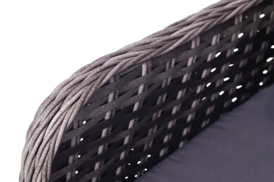 Набор садовой мебели для обеда Stavr искусственный ротанг серый