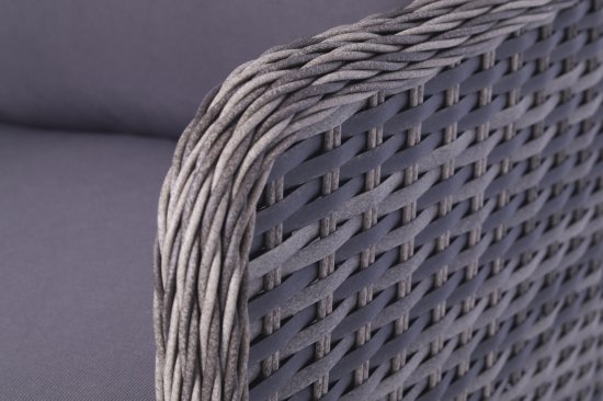 Набор садовой мебели для обеда Stavr искусственный ротанг серый