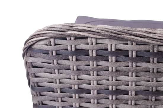 Набор садовой мебели для обеда Stavr искусственный ротанг серый