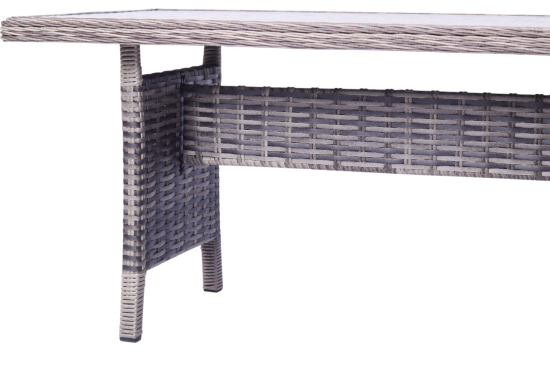 Набор садовой мебели для обеда Stavr искусственный ротанг серый