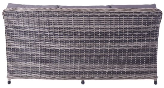 Набор садовой мебели для обеда с подушками Stavr искусственный ротанг серый