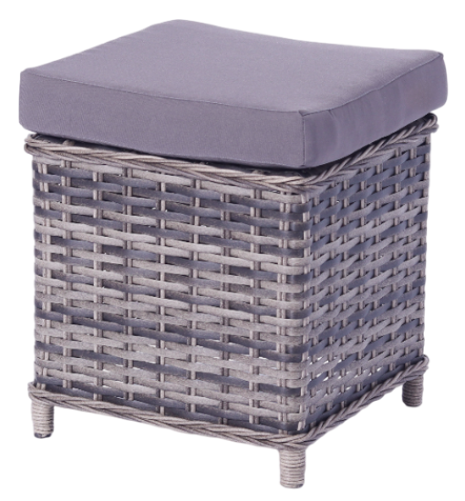 Набор садовой мебели для обеда с подушками Stavr искусственный ротанг серый