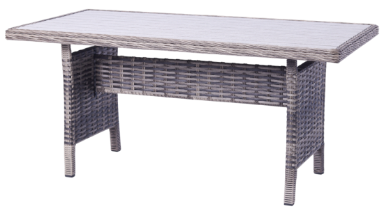 Набор садовой мебели для обеда с подушками Stavr искусственный ротанг серый