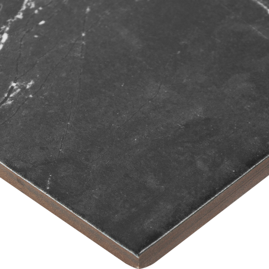 Глазурованный керамогранит KREAFORTA Dina 42x42 см 1.587 м² сатинированный цвет черный