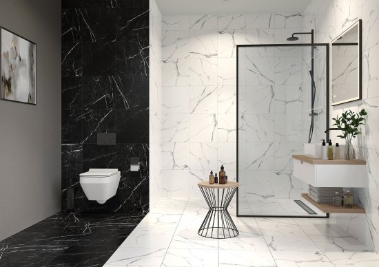 Глазурованный керамогранит KREAFORTA Dina 42x42 см 1.587 м² сатинированный цвет черный