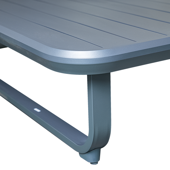 Набор садовой мебели для отдыха с подушками BEGINIA Oshten Алюминий Стол, диван Серый / серебристый