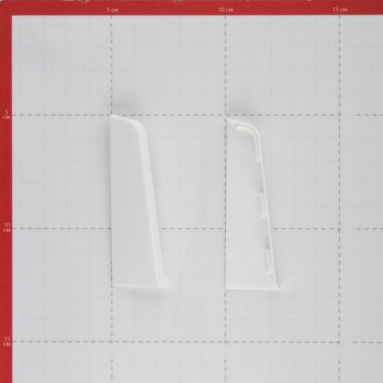 Заглушка торцевая Salag Lima SG 72 мм белая левая-правая (2 шт.)