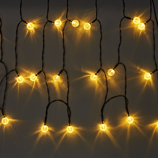 Гирлянда светодиодная шар KREAFORTA Anvik на солнечных батареях 4.3 м цвет белый