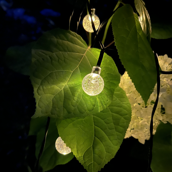 Гирлянда светодиодная шар KREAFORTA Anvik на солнечных батареях 4.3 м цвет белый