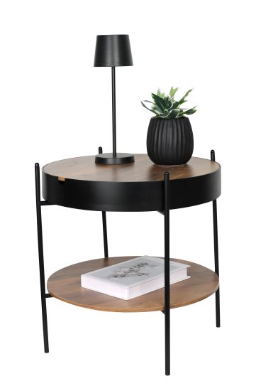 Журнальный столик Dream River 49.5x48.5 см коричнево-черный