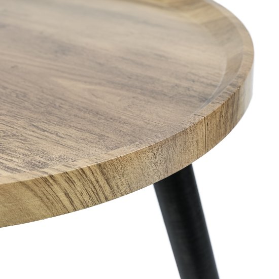 Журнальный столик Dream River 39x48 см коричнево-черный