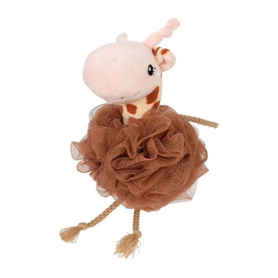 Мочалка для нежной и чувствительной кожи для бани и сауны Банные штучки Жирафик