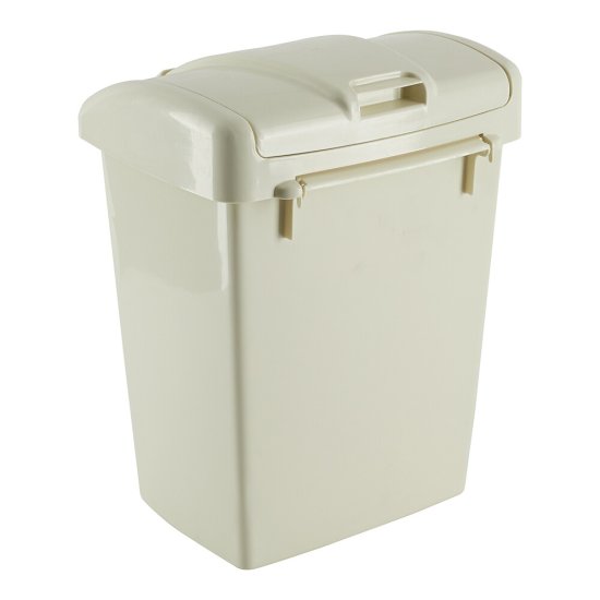 Контейнер для мусора Martika Форте с крышкой 6 л пластик слоновая кость