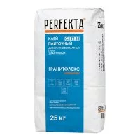 Клей для плитки/ керамогранита/ мозаики/ камня Perfekta Гранитфлекс эластичный серый класс C2 TE S1 25 кг