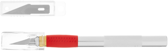 Нож для точных работ Matrix 78855 алюминиевый корпус перовое лезвие 40 мм