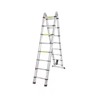Алюминиевая бытовая телескопическая лестница-стремянка Forsage F-UP250-M