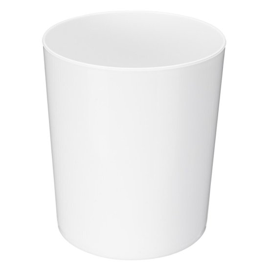 Ведро для мусора БытПласт с крышкой 1 л пластик белое