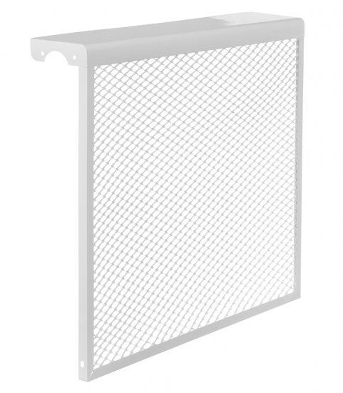 Экран декоративный металлический Evecs ДМЭР 610х690 мм белый 7-ми секционный