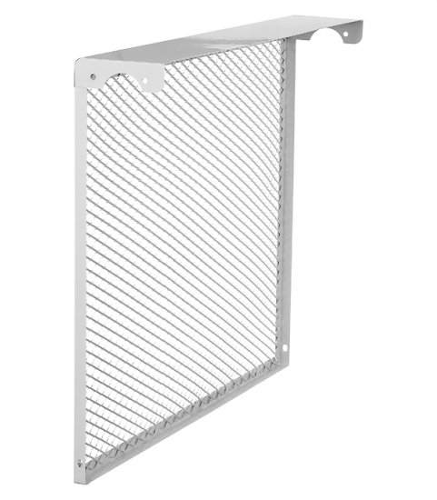 Экран декоративный металлический Evecs ДМЭР 610х690 мм белый 7-ми секционный