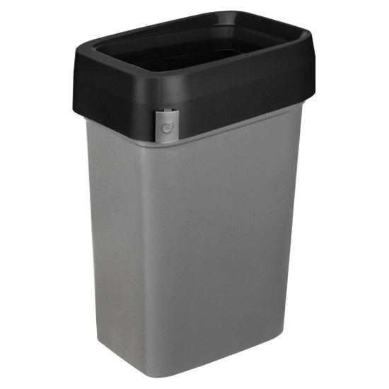 Контейнер для мусора Econova Smart Bin Pro с крышкой 50 л пластик черный