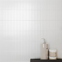 Настенная плитка Gracia Ceramica Shine 02 25x60 см 1.2 м² цвет белый
