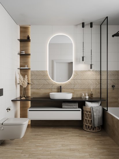 Настенная плитка Gracia Ceramica Shine 02 25x60 см 1.2 м² цвет белый