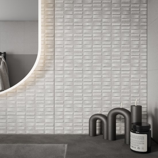 Настенная плитка Шахтинская Плитка Урбан низ 03 25x40 см 1.4 м² цвет серый