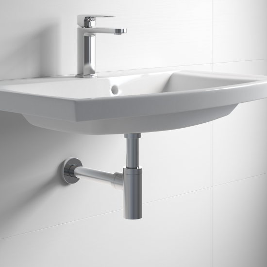 Сифон для раковины MONLID 32 мм хром