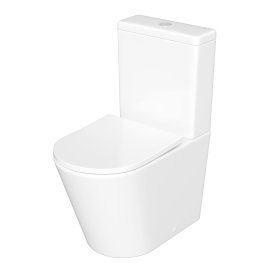 Унитаз-компакт Corsa Deco NX Tornado безободковый с универсальным выпуском с сиденьем дюропласт микролифт белый (TPNX600ST)