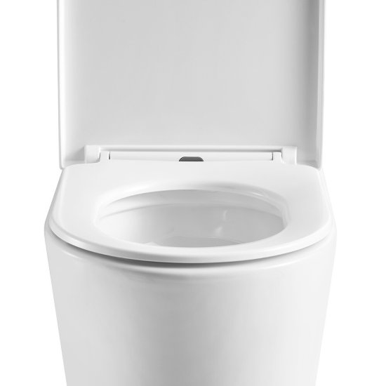 Унитаз-компакт Corsa Deco NX Tornado безободковый с универсальным выпуском с сиденьем дюропласт микролифт белый (TPNX600ST)