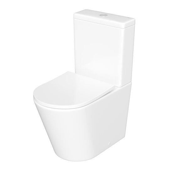 Унитаз-компакт Corsa Deco NX Tornado безободковый с универсальным выпуском с сиденьем дюропласт микролифт белый (TPNX600ST)