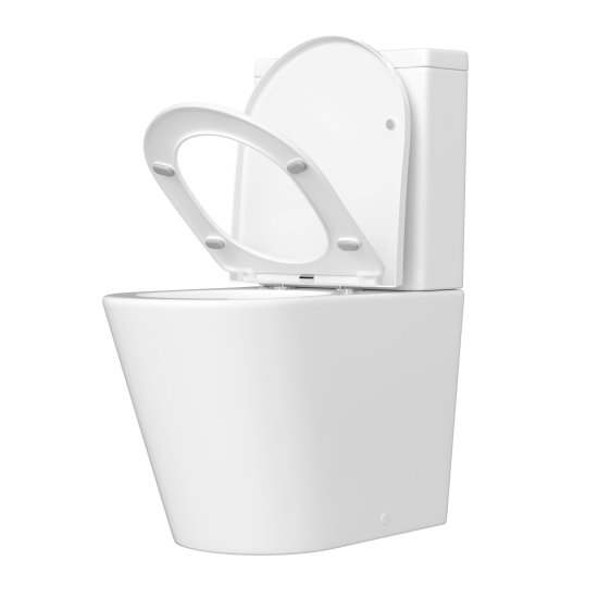 Унитаз-компакт Corsa Deco NX Tornado безободковый с универсальным выпуском с сиденьем дюропласт микролифт белый (TPNX600ST)