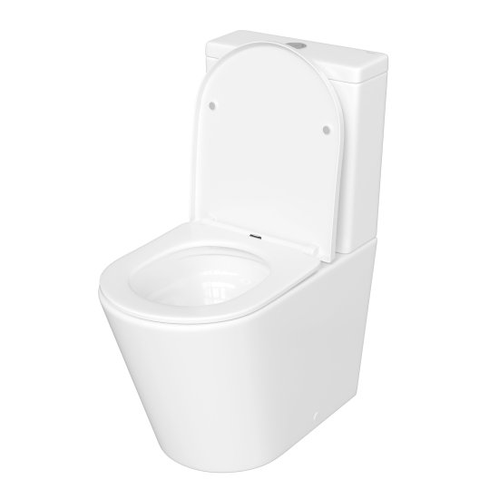 Унитаз-компакт Corsa Deco NX Tornado безободковый с универсальным выпуском с сиденьем дюропласт микролифт белый (TPNX600ST)