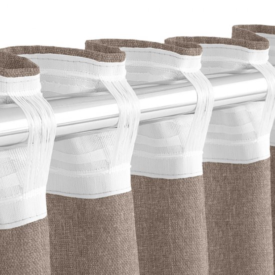 Штора рогожка какао 165х270 см Волшебная Ночь Крафт (763073)