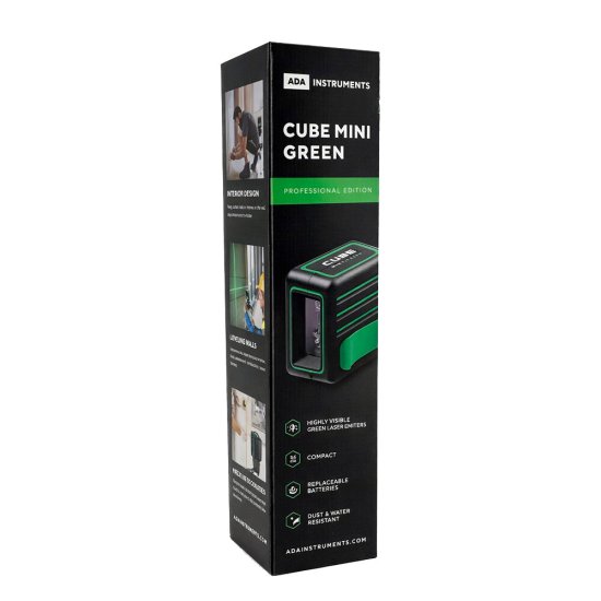 Уровень лазерный Ada Cube Mini Green Professional Edition со штативом (А00529)