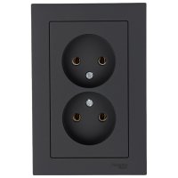 Двойная розетка Systeme Electric AtlasDesign