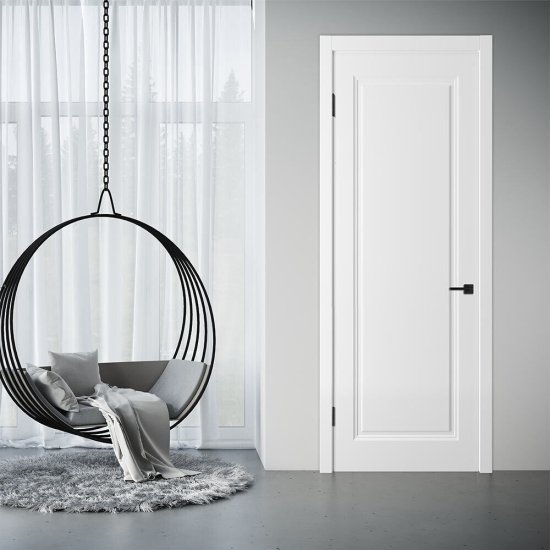 Дверь межкомнатная Норра 1 700х2300 мм эмаль белая глухая