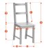 Обеденная группа антик черный стол и 4 стула Sonata Dining Set (21795)