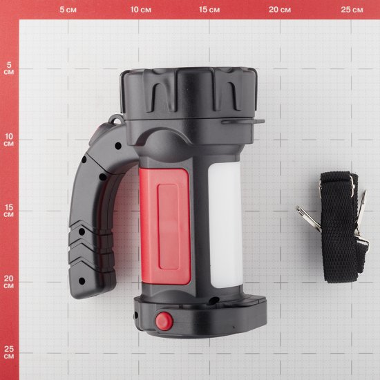 Фонарь ручной Эра (Б0052745) светодиодный 17 LED 8 Вт аккумуляторный Li-Ion пластик поворотная ручка
