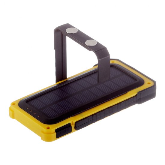 Фонарь ручной Эра (Б0054472) светодиодный 49 LED 15 Вт аккумуляторный Li-Ion 6000 мАч пластик на солнечной батарее