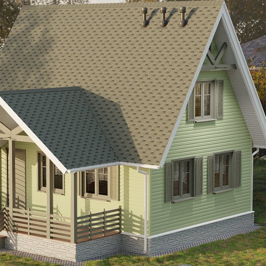 Сайдинг Docke Premium 3600х232 мм киви