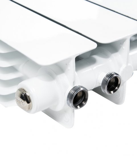 Радиатор биметаллический Rifar Monolit Ventil MVR 500 мм 10 секций 3/4 нижнее правое подключение белый